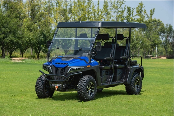 450 Max-Deluxe бензиновый гольф-коляска с 6 местами с лобовым стеклом и крышкой